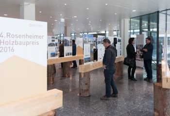 Ausstellung 4. Rosenheimer Holzbaupreis in Innsbruck
